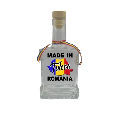 Made in tulcea romania, sticla cu mesaj plata, 500 ml, model divgs179 06 29